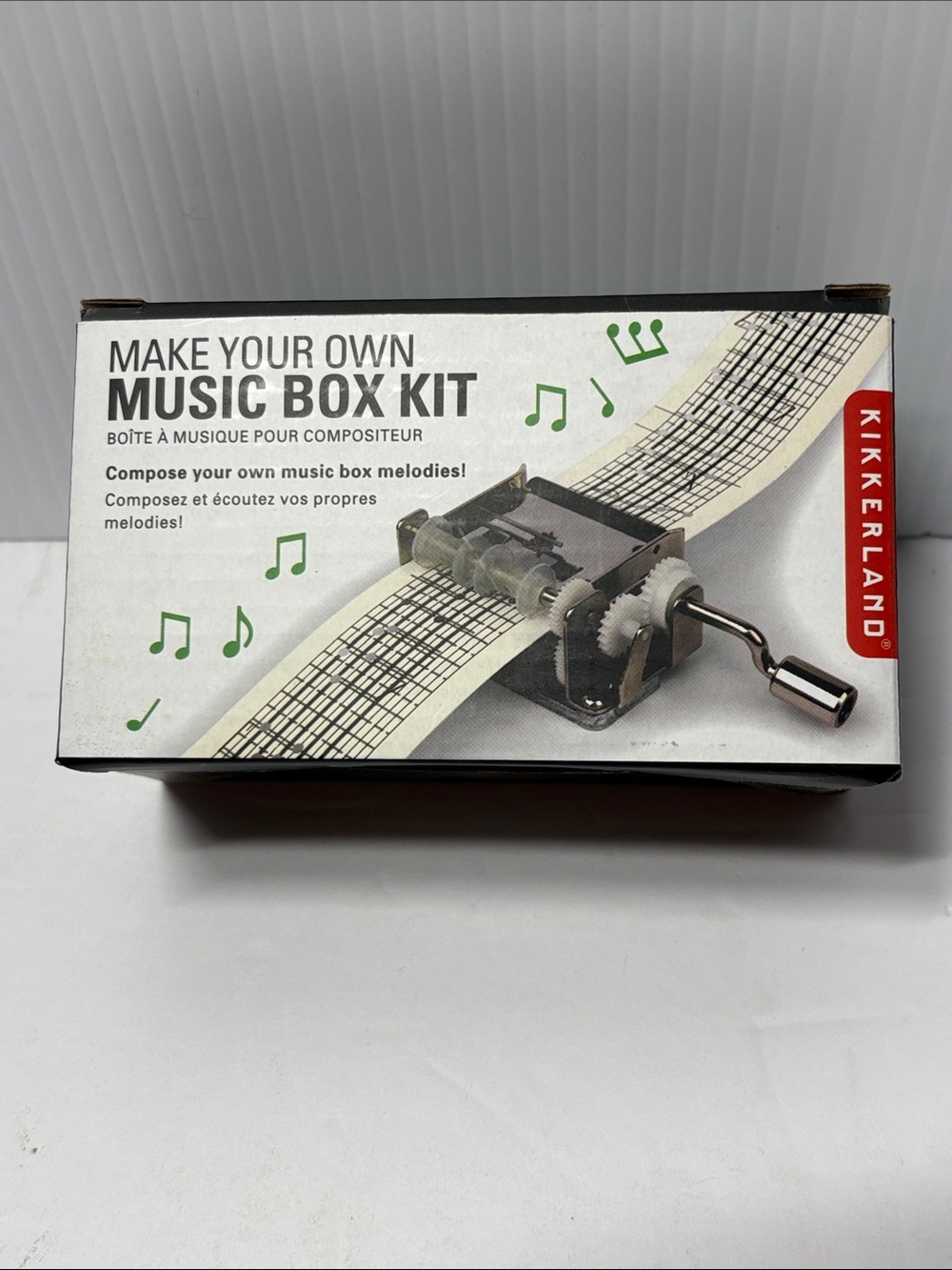 Kikkerland Make Your Own Music Box Kit LO3